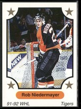 1991-92 7th Inning Sketch WHL #327 Rob Niedermayer