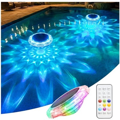 Vibrant Floating Pool Lights - 9 Colors, 3 Modes, Waterproof