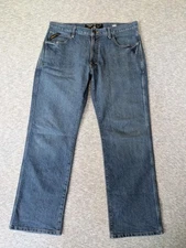 Ariat Jeans Mens 36 Blue Denim Pants M4 Relaxed Bootcut Rebar Stretch 36x31