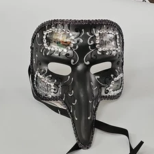 Lot 10 Quality Masks Long Nose Bird Beak Mardi Gras Costume Ball Masquerade NEW