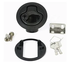 Southco M1-43 Flush Pull Latch, Locking, Black ABS Boat, RV, 2 1/2”
