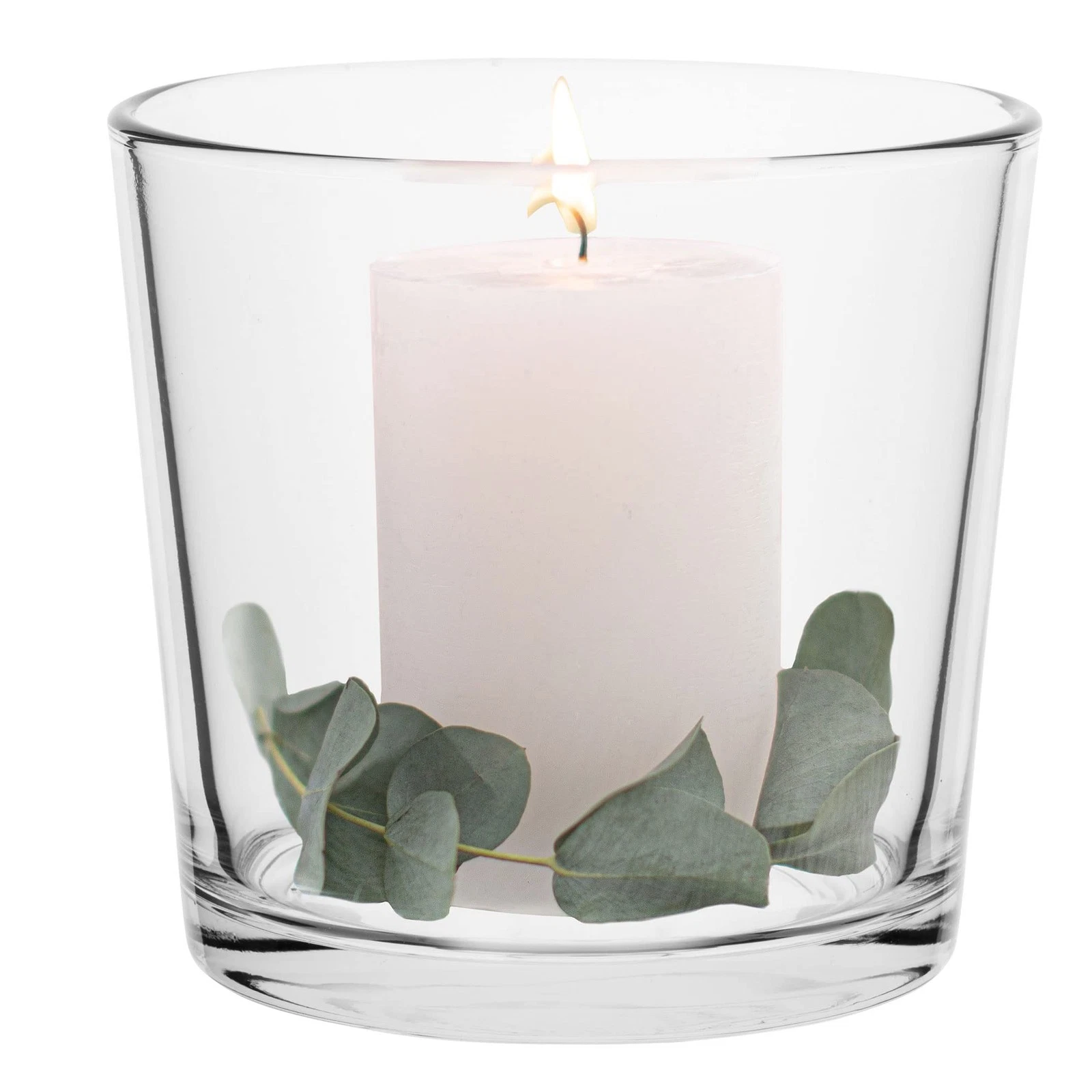 Candle Container 16cm Candle Jars Flower Vase Large Vase Glass Glass Vase for Blu...
