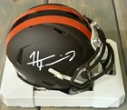 Harold Fannin Jr Signed/Auto Alt Mini Helmet Cleveland Browns Primetime Cert