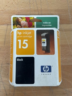 HP 15 Black Ink Cartridge (C6615DN)   Sealed, Expired APR 2005, OEM Vintage HP I