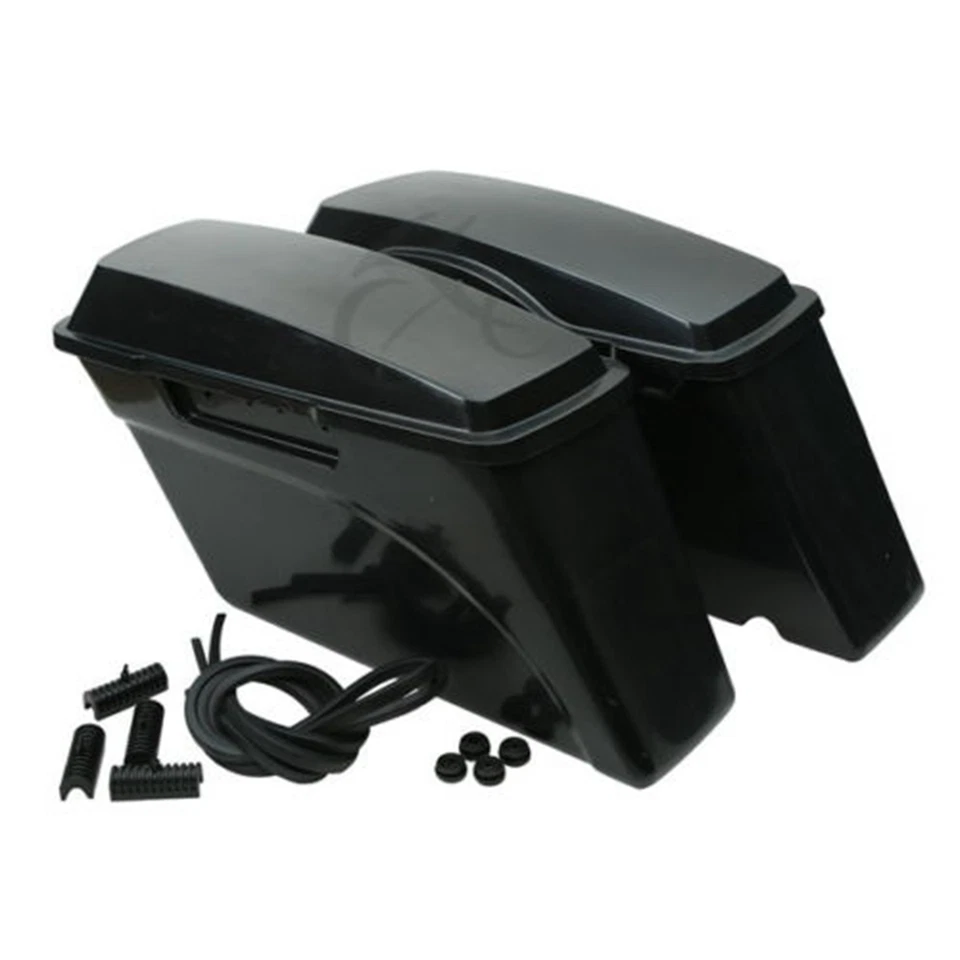 Alforjas rígidas aptas para Harley Touring Electra Road King Street Glide 1994-2013 Foto 4 de 4