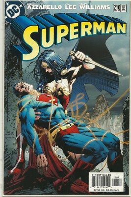 SUPERMAN #210! JIM LEE COVER & ART! NM!