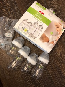 nuk simply natural glass bottle