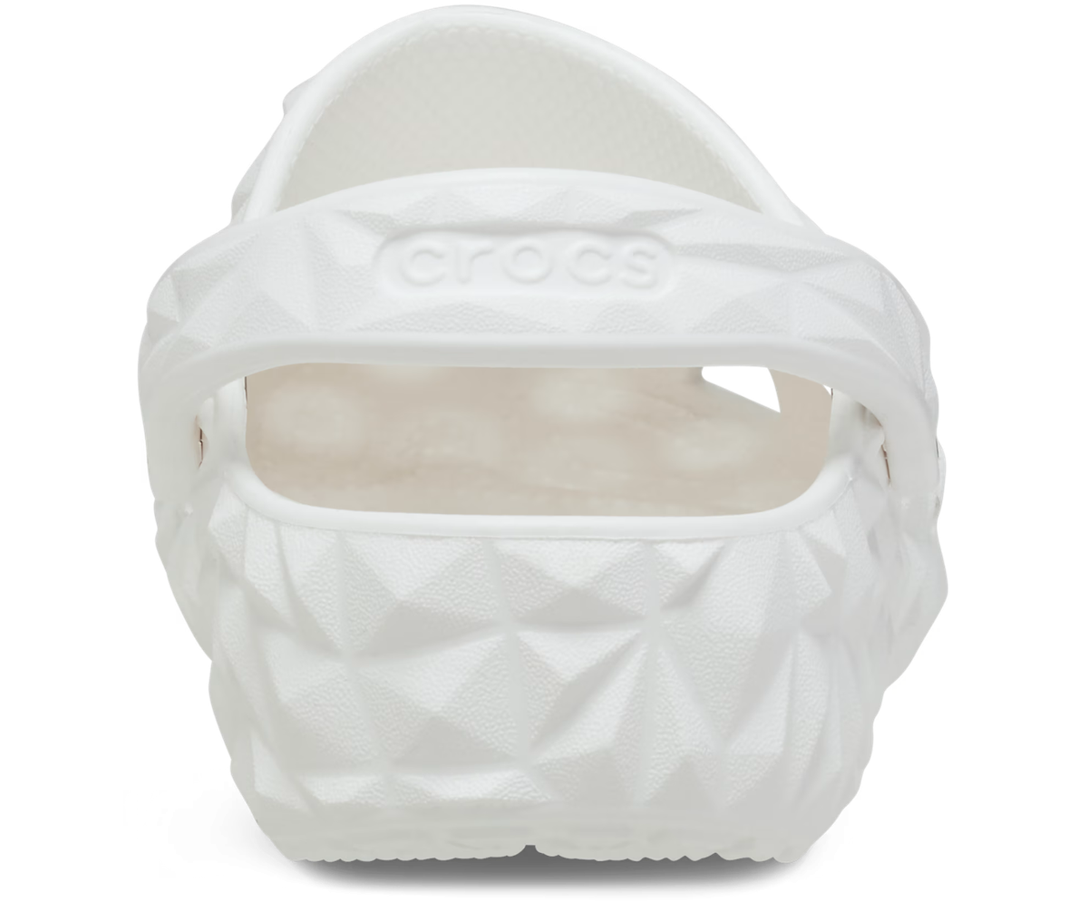 Crocs Classic Geometric Clog White Mens 10 Womens 12 Slip On Shoes 209610-100 Crocs Classic Geometric Clog White Slip-On | Mercari main image 2