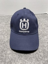 Husquvarna lawn tools machines Chainsaw Strapback Blue CLEANED Promo Hat Cap