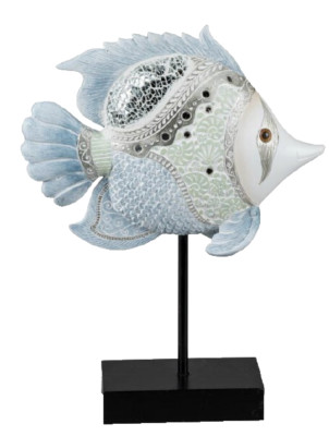 formano Fisch auf Stab 23x30cm Deko-Figur aus Kunststein gefertigt 7 73 44 9