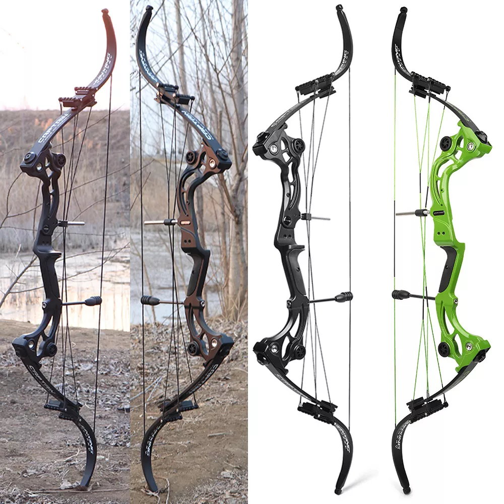 40-55lbs Recurve Bow Compound Bow Hunting Fishing 320FPS Archery