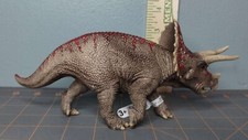 SCHLEICH Dinosaurs Triceratops Toy Figure, Brown/Red New w/ Tags