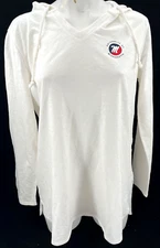 NEW Gear For Sports Mississippi Ole Miss Rebels White Hooded Pullover Women's M