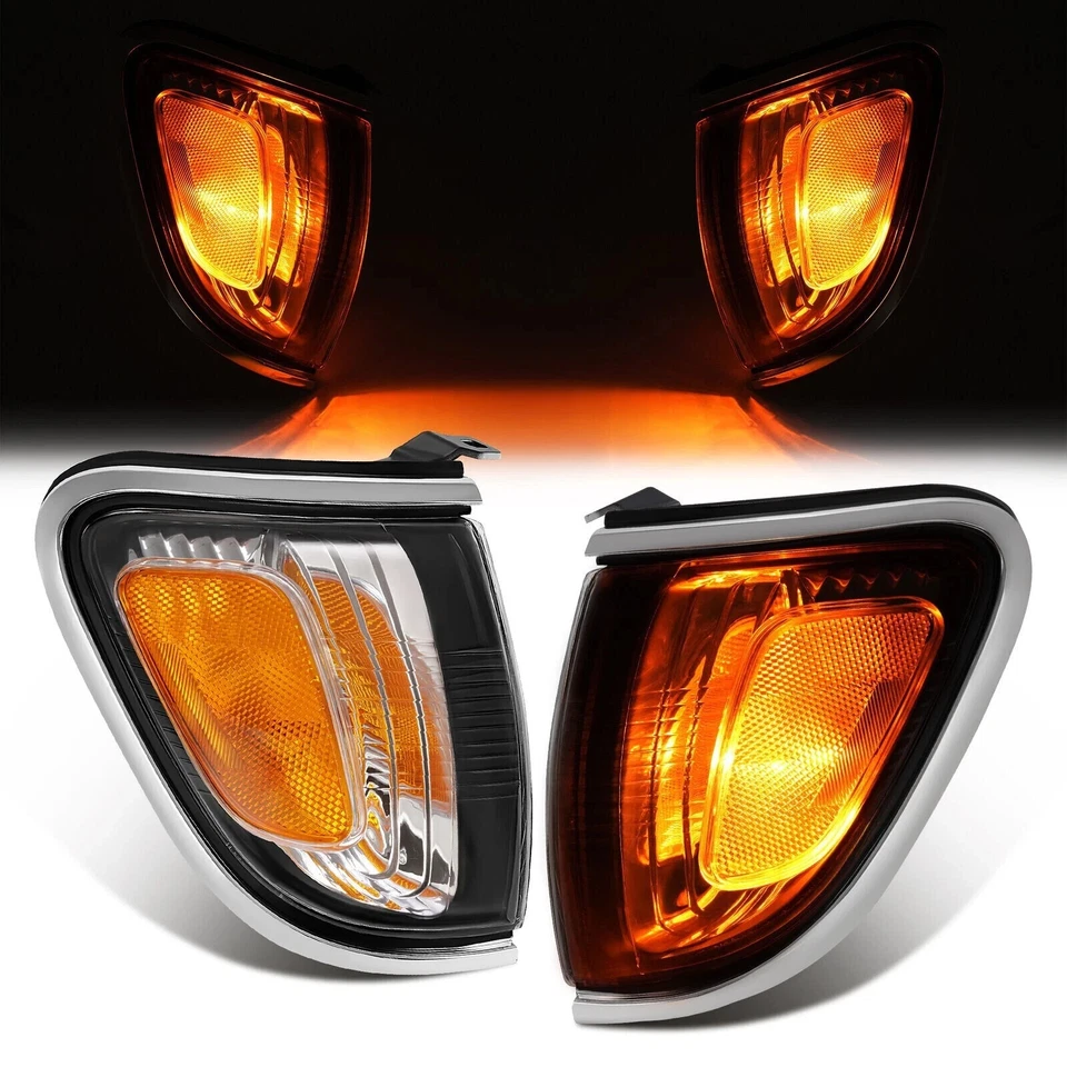 Front Grille Assembly & Head Light Assembly Kit For 2001-2004 Toyota Tacoma - Image 3 of 4