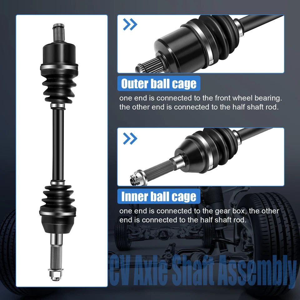 2x Ejes articulados CV delantero derecho izquierdo para Polaris Sportsman 450 4X4 2007-2020 Foto 2 de 4