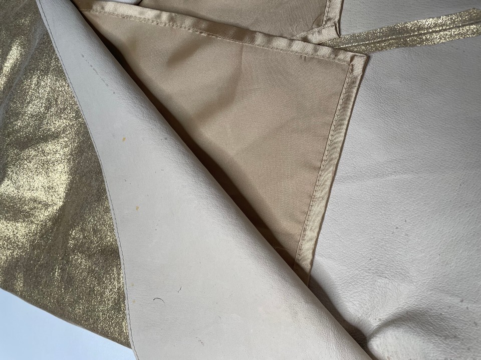 Gold Leather High Split Skirt Faux Wrap Skirt eBay