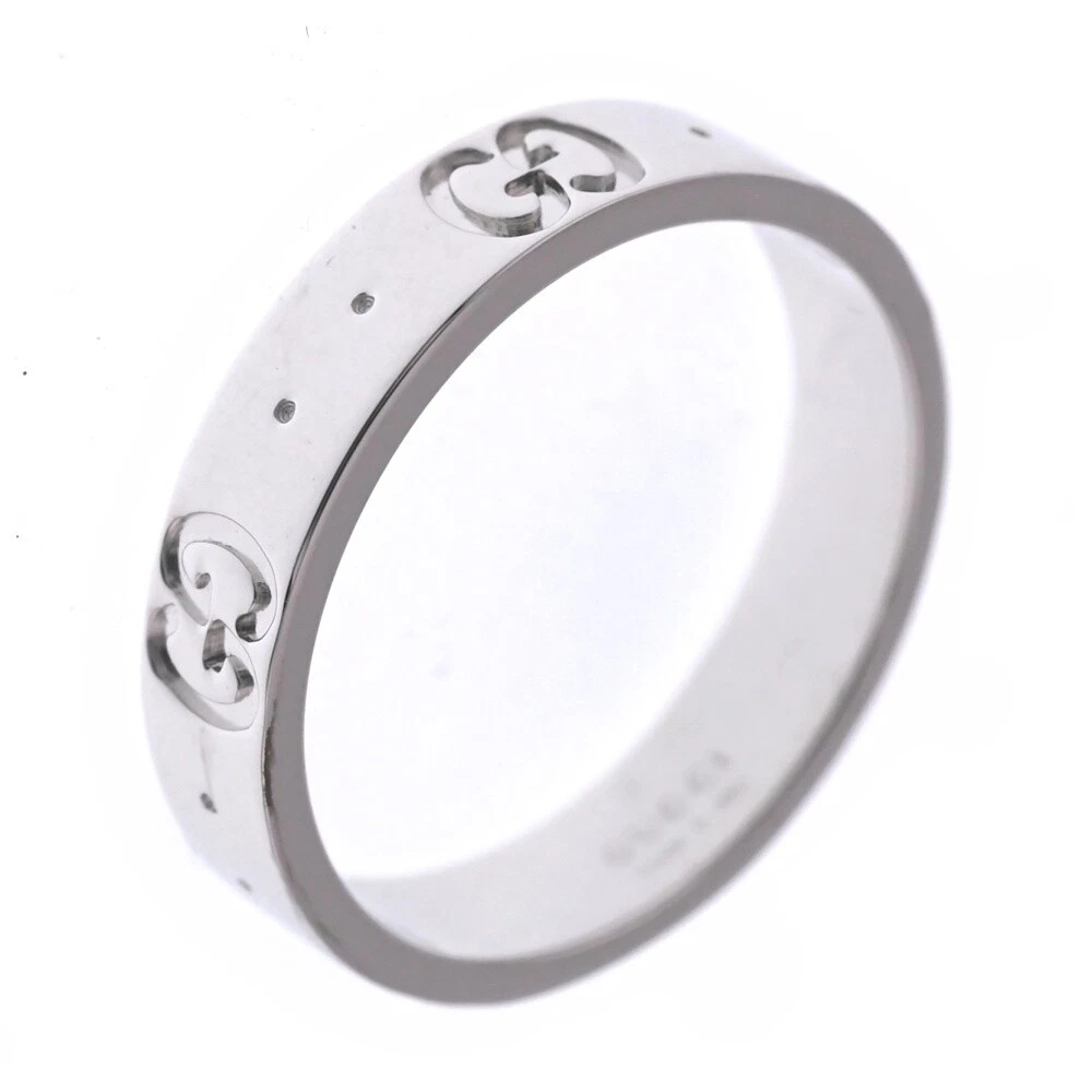 Bague GUCCI Icon taille 49/JP9 K18WG bijoux femme S#137839