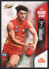 2024 AFL SELECT RISING STAR (ROUND 7) CARD - SRS7 Jake ROGERS (GOLD COAST) #99