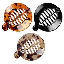 3Pcs Resin Banana Hair Clips Small Banana Hair Combs Fishtail Hair Clip Side