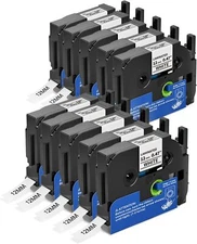 10Pack Brother Label Maker Tape P-Touch TZ TZe TZe-231 12mm Label Tape PT-D210