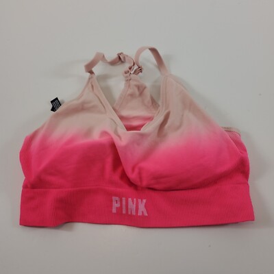 pink active seamless lightly lined ombre pink L-DD