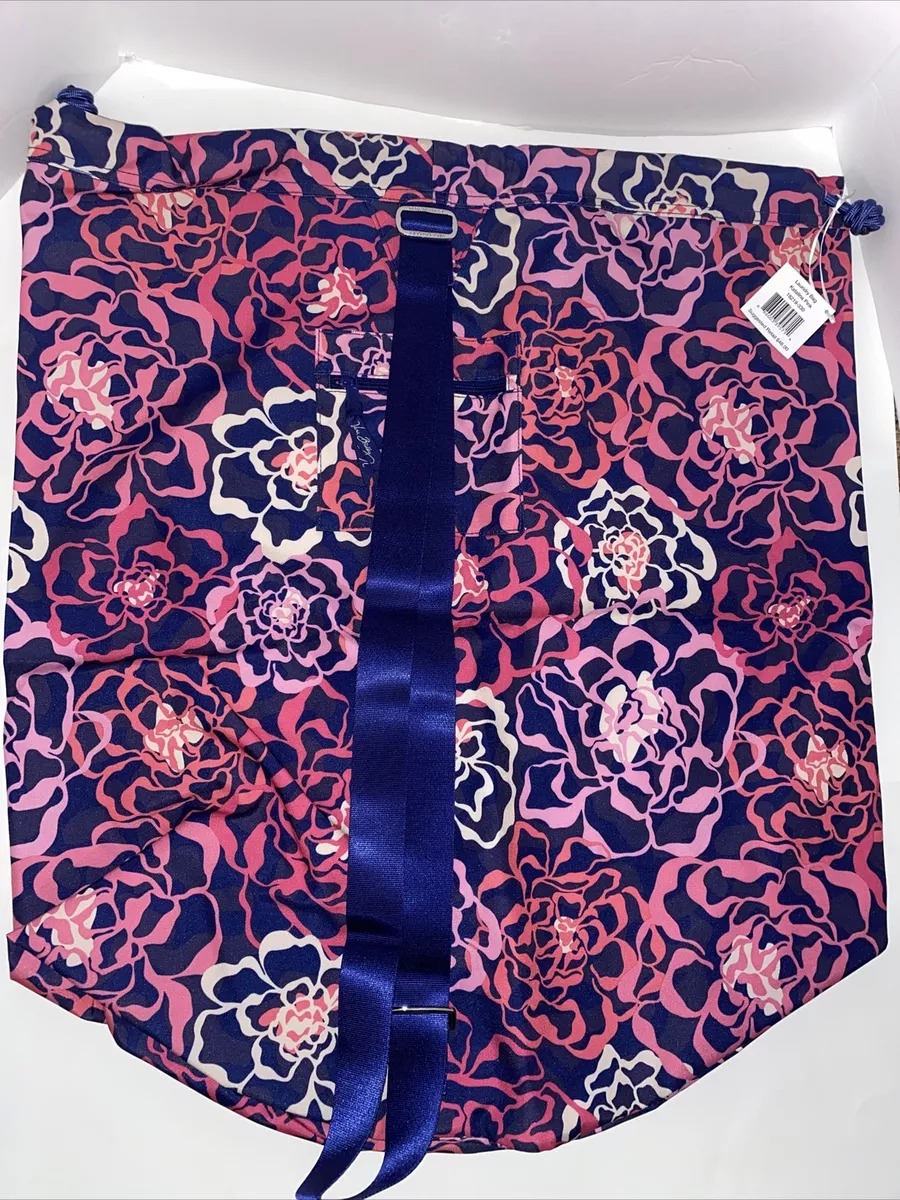 VERA BRADLEY Nylon Laundry Bag KATALINA PINK Hamper Bathroom Dorm
