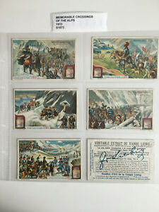 trade cards liebig memorable crossings of the alps 1913 full set S1073 