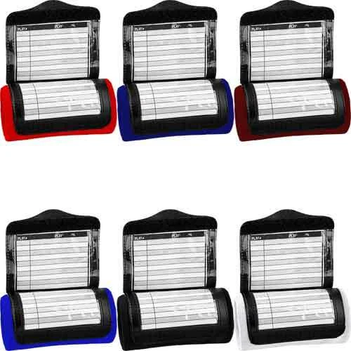 COACH Libro da gioco Softball Baseball Calcio Polso Allenatore Braccialetto 3 Finestre Play Book