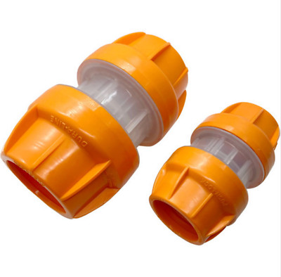 Duraline 1.25'' Clear-Lock Duct Coupler 20005096 Orange - 1 Box - 50 pieces