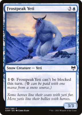FROSTPEAK YETI x4 mtg NM-M Kaldheim 4 Common