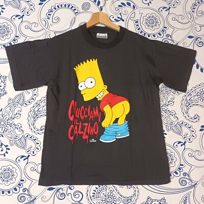 RARISSIMA BART SIMPSON T-SHIRT BY TURBOGADGET CIUCCIAMI IL CALZINO