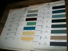 1940 Chrysler Acme car auto Paint Chips- Good