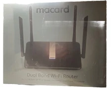 macard Dual Band WiFi 6: 1.8 GBPS Gigabit Ethernet Ports: New And Sealed