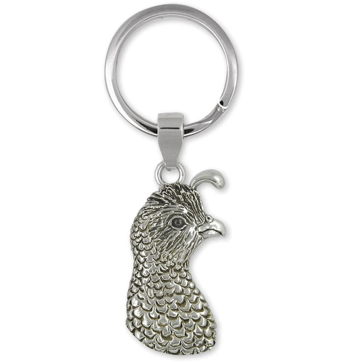 Quail Jewelry Sterling Silver Handmade Quail Key Ring QUL1 KR eBay
