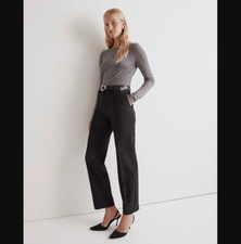 Madewell NEW NWT Womens Tall T16 Black Fairbanks Dress Pants Slim Tapered