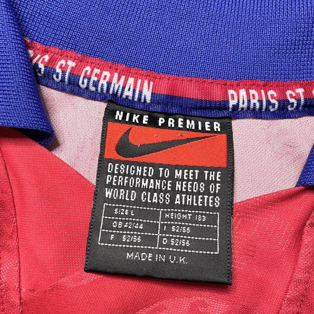 96-97 NIKE Paris Saint Germain UK ゲームシャツ 1997-98 Paris Saint-Germain Home Shirt - 6/10 - (XL)