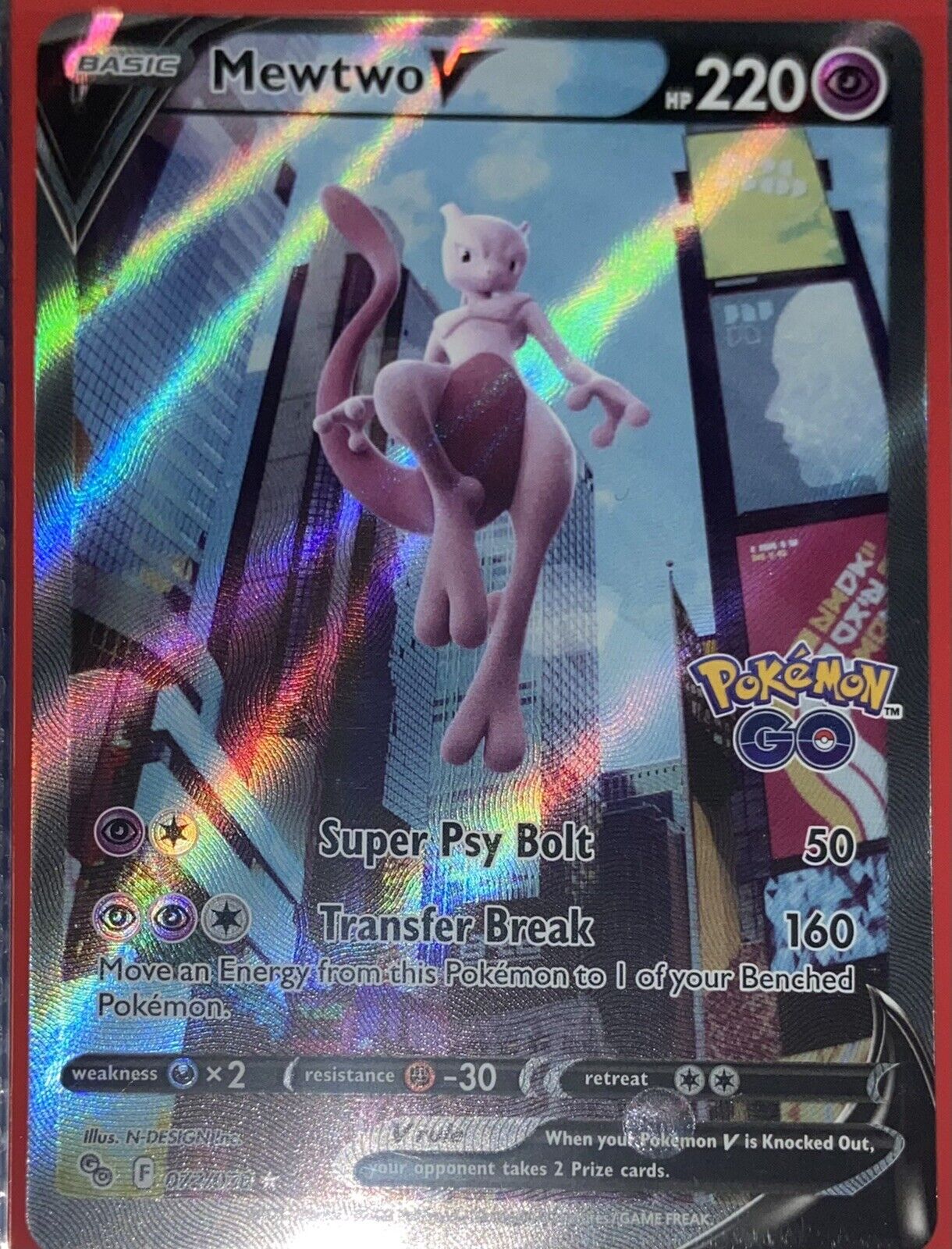 Pokémon Go Mewtwo V-Alternate Art – Aloha Card Shop