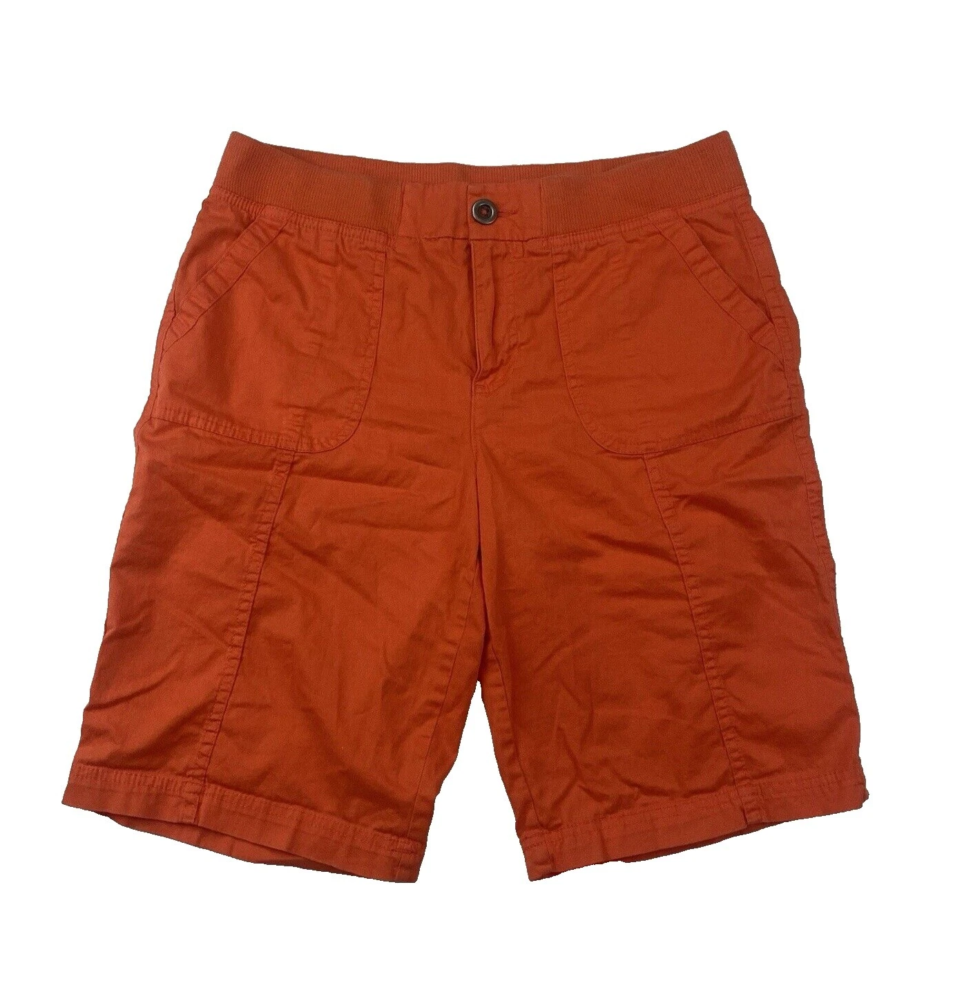 Pantalones cortos para mujer Kim Rogers de algodón de patrón liso