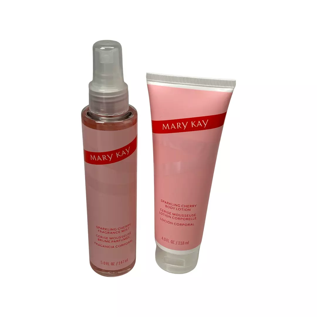 Mary Kay Body Care Set Sparkling Cherry Fragrance Mist Lotion 171637 Bold Bright
