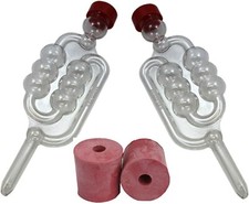 2 x Pair of Airlocks and Bungs for fermenter for beer wine or cider making 