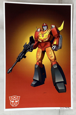 G1 Transformers Autobot Rodimus Prime Poster 11x17 Picture Grid Box Art FREESHIP