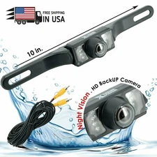 HD Wide Angle License Plate Car Rear View Waterproof Backup Camera Night Vision