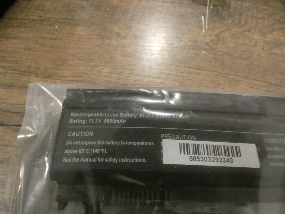 Nueva Batería Recargable Total Micro 451-BBIE-TM 5800mAh Litio-Ion E5540 E5440 Foto 2 de 4