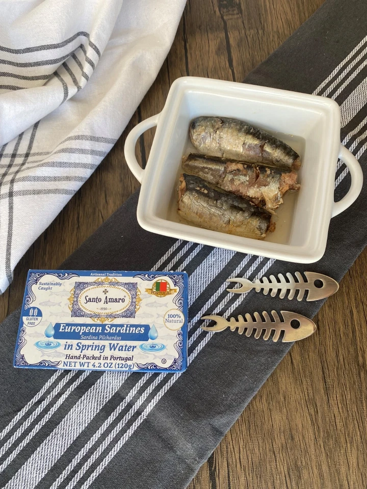 Santo Amaro 6 Flavor Variety European Wild Sardines (6 Pack, 120g/each) Portugal - Image 4 of 4