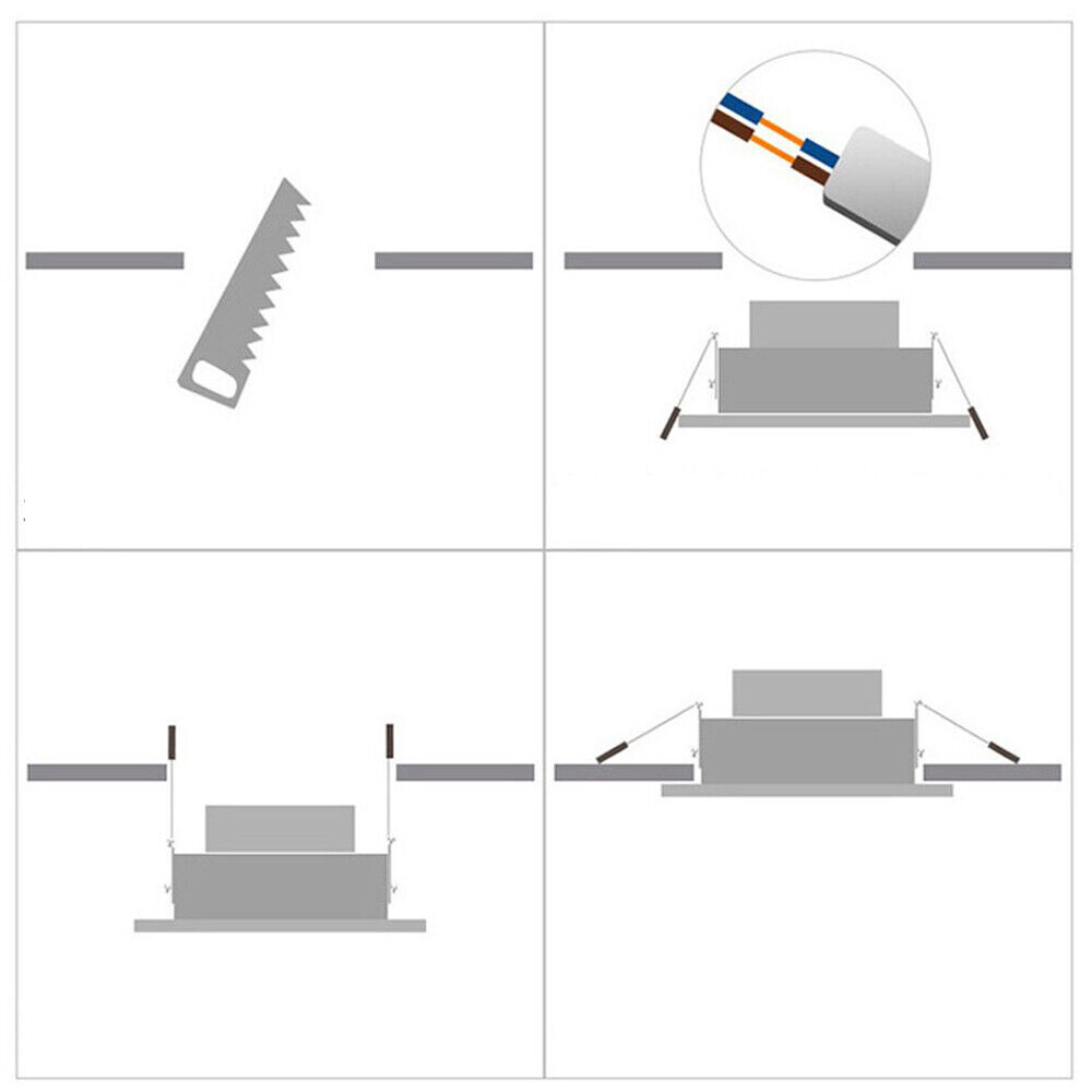 5x LED Mini Einbaustrahler Einbauleuchte Klein einbauspot Decken Spot mit Trafo 