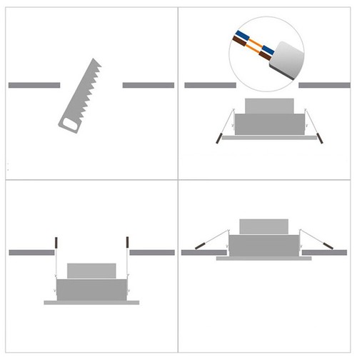 5er LED Strahler Mini Spot Einbauleuchte Klein Einbaustrahler Einbauspot Lampen - Bild 9 von 9