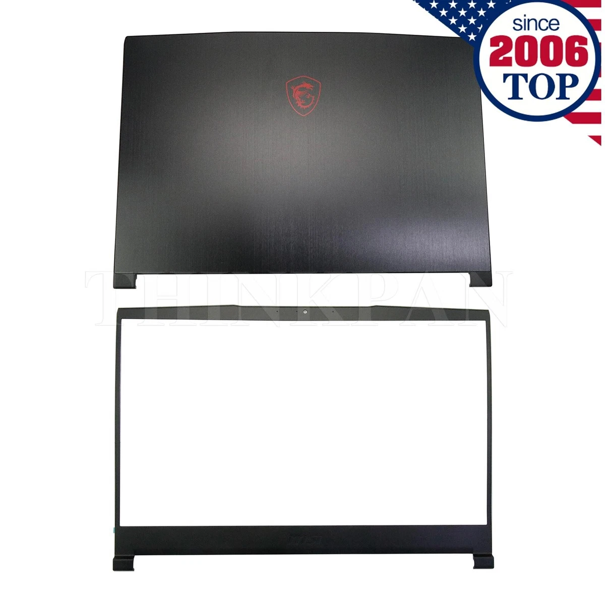 Cover Posteriore LCD + Lunetta Anteriore Nera Per MSI GL75 9SE 9SD MS-17E2 MS-17E4