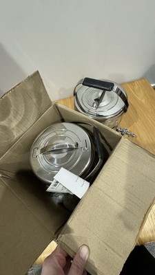 Puebco Stainless Steel Beverage Dispenser Set Of 2- Huckberry - Brand New
