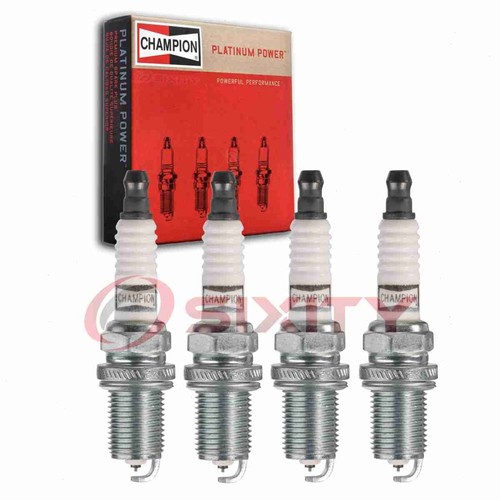 4 pc Champion Platinum Spark Plugs for 2005-2012 Toyota Corolla 1.8L 2.4L L4 sd