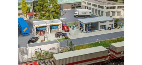 FALLER HO. REF 130154. MAQUETTE STATION DE LAVAGE AUTOS. ETAT NEUF SOUS BLISTER | Zustand: Occasion
